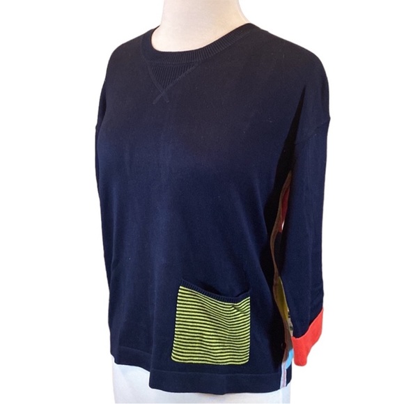 Foil Color Block Sweater - Picture 4 of 9